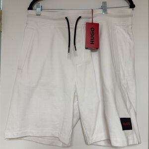 Hugo Boss White Athletic Men's Shorts